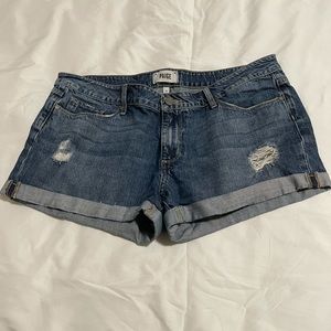 PAIGE Distressed Denim Shorts size 32